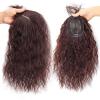 13x12 Synthetic Corn Curly Cover Gray Hair for Woman Clip in Hair Toppers (Dark brown,10inch) view 1