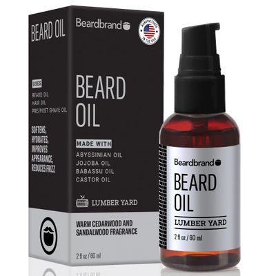 Beardbrand Beard Oil for Men with Jojoba & Vitamin E  Softens Stubble, Conditions Skin & Promotes Beard Growth | Sandalwood & Cedar Oil Scent | 2 fl oz