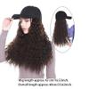 XUNTING Bald Cap Hat Wig Women Big Wavy Curly Hair Fluffy Baseball Wig Cap Natural Breathable Fashion Wig Cap Hair Cap (Color : 01) view 2