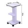 Dntum Multifunction Portable Hand Trucks,Trolly Cart Large Abs Beauty Salon Storage Cart with Brake Wheel, Durable Small Bubble Instrument Trolley for Spa, 20Kg Load Capacity view 2