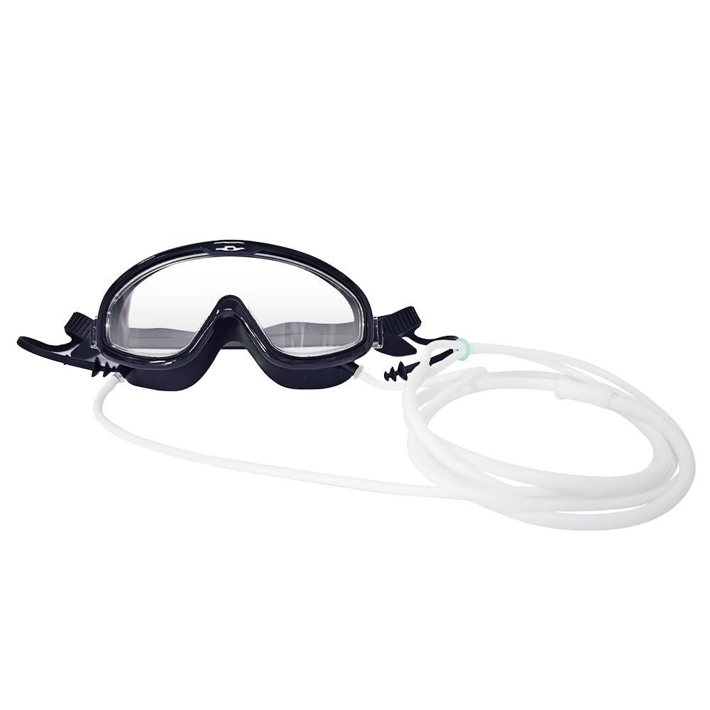 Unosuich Hydrogen Inhalation Eye Mask Hydrogen Eye Massager High-Definition Contoured Slow Rebound H2 Gas With Pipe Eye Clean Protect Eyesight Goggles Hydrogen Eye Device
