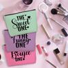 3 Pcs Cosmetic Bags for Women Makeup Bag Toiletry Bag Funny Girls Trip Gifts Favors Girls Weekend Bachelorette Party Bestie Best Friend Friendship Gifts for Women Sister Mom, Pink Purple Green view 4
