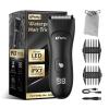 ENSSU Body Hair Trimmer for Men, Electric Manscape Groin Trimmer with Skin-Safe Ceramic Blade, Waterproof Ball Trimmer for Chest, Beard, and Pubic Hair view 1