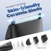 ENSSU Body Hair Trimmer for Men, Electric Manscape Groin Trimmer with Skin-Safe Ceramic Blade, Waterproof Ball Trimmer for Chest, Beard, and Pubic Hair view 2