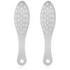 2 Pcs Foot Scraper Pedicure Metal Foot File Callus Remover for Feet Double Sided Foot Exfoliator Tool Set Foot Scrubber Professional Foot Rasp Scrubber for Wet Dry Skin Heel(Silver) view 1