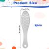 2 Pcs Foot Scraper Pedicure Metal Foot File Callus Remover for Feet Double Sided Foot Exfoliator Tool Set Foot Scrubber Professional Foot Rasp Scrubber for Wet Dry Skin Heel(Silver) view 2