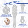 2 Pcs Foot Scraper Pedicure Metal Foot File Callus Remover for Feet Double Sided Foot Exfoliator Tool Set Foot Scrubber Professional Foot Rasp Scrubber for Wet Dry Skin Heel(Silver) view 3