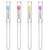 4 Pcs Silicone Lip Brush Lipstick Applicator Wands Plastic Lip Scrub Brush Reusable Lip Balm Applicator with Cap Makeup Applicator for Lipstick, Eyeshadow, Lip Gloss, Lip Balm view 1