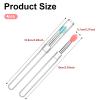 4 Pcs Silicone Lip Brush Lipstick Applicator Wands Plastic Lip Scrub Brush Reusable Lip Balm Applicator with Cap Makeup Applicator for Lipstick, Eyeshadow, Lip Gloss, Lip Balm view 2