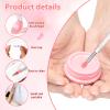 4 Pcs Silicone Lip Brush Lipstick Applicator Wands Plastic Lip Scrub Brush Reusable Lip Balm Applicator with Cap Makeup Applicator for Lipstick, Eyeshadow, Lip Gloss, Lip Balm view 3