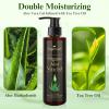 Aloe Vera Gel Infused with Tea Tree Oil for Skin Hydrating, Repair Skin, Aloe Vera Gel Extract from Fresh Pure Aloe Vera for Sunburn Relief, Hair, Razor- 6.76 Fl Oz view 3