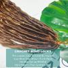 RHEANNA Pre Looped Crochet Boho Faux Locs With Human Hair Curls Color 30 Medium Auburn Boho Goddess Locs With Curly Human Hair 22inch 48Strands view 2