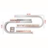 ZBJDX Nail Polish Wall Racks, U-Shaped Cosmetic Display Cases, Floating Shelves Wall Mounted Nail Polish Organizer, for Home Salon,Black view 3