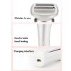 XHTLLO Women Bikini Cordless Trimmer, LCD Digital Display Waterproof Rechargeable Hair Removal Clipper, 3 in 1 Precise Blades for Painless Trimming view 3