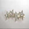 Generic Silver and light gold tone crystal stars alligator hair clip for fine thin hair view 2
