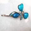 NinthAvenue Basics Retro bohemian crystal heart bobby pin hair pin hair clip with gems and crystals Set: A (Primary color: Red) view 3
