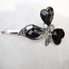 NinthAvenue Basics Retro bohemian crystal heart bobby pin hair pin hair clip with gems and crystals Set: A (Primary color: Red) view 4