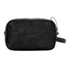 American West Hand Tooled Handcrafted 100% Genuine Leather Toiletry Bag/Dopp/Shaving Kit for Men and Women | Classic Travel Collection | Western (Black) view 2
