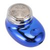 Electric Beard Clipper, Stainless Steel Beard Trimmer USB Rechargeable, Portable Small Men Beard Clipper Cleaner Trimming for Travel Use, Ideal Gift (Electroplated Blue) view 1