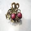 Generic Jeweled antique bronze hair claw clip with crystals Set: B (Primary color: Brown), 1 Count (Pack of 1) view 2