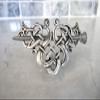 NinthAvenue Basics Silver celtic knot metal viking filigree hair slide stick clip barrette view 3