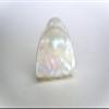 Generic Pearly white iridescent acrylic triangle hair claw clip view 1