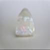 Generic Pearly white iridescent acrylic triangle hair claw clip view 2