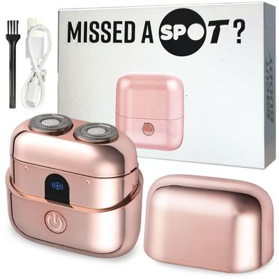 The Cut Buddy The SPOT Electric Shaver for Women, Wet & Dry Bikini Razor, Cordless Hair Removal for Legs & Face, 1 Unit, Rose Gold - Metallic