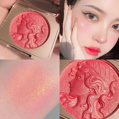 Generic Monochrome blush natural nude makeup fine flash orange white trim and lightening blush plate (2, 2), 1 Ounce (Pack of 1)