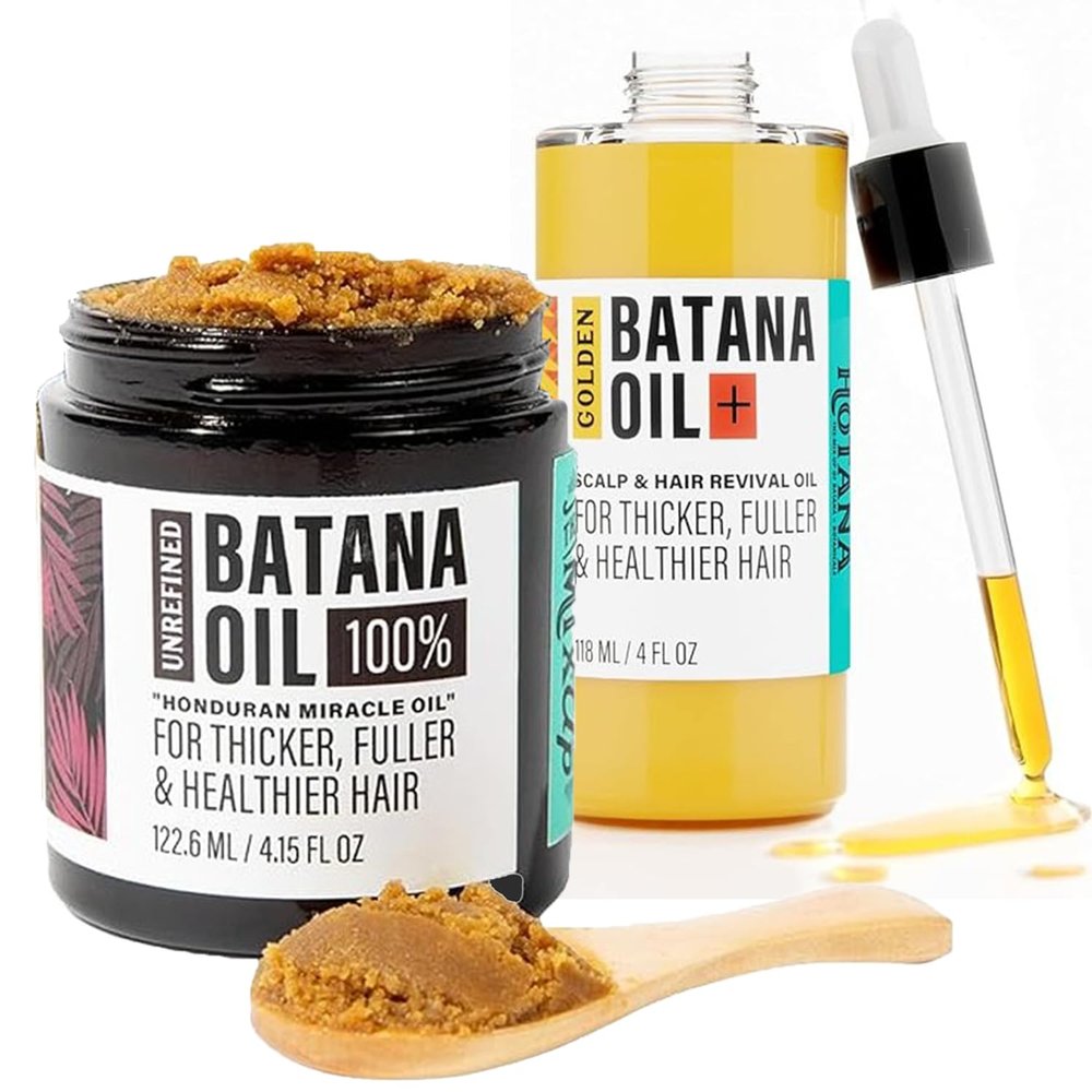 Unrefined + Golden Batana Oil for Hair Growth | Authentic & Natural Formula for Fuller, Thicker, Healthier Hair