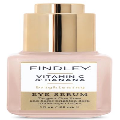 Findley Vitamin C & Banana Brightening Eye Serum  Targets Fine Lines & Dark Circles, Hydrating & Nourishing Formula, Anti-Aging (1 Fl Oz)