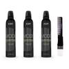 yper Asp Mode Volume Mousse Creative Styling Foam (10.1 oz) with Teasing Comb Pack 3, Black view 1
