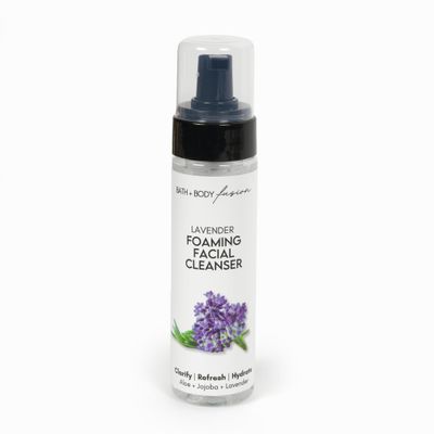 Bath & Body Fusion - Lavender Foaming Facial Cleasner | Gentle Lavender Cleanser Removes Excess Oils + Delivers Antioxidant-Rich Nutrients + Hydrates