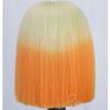 12 Inch Bob Wig for Black Women Pre Plucked with Natural Baby Hair Human Hair Frontal Lace Wig,Gradient Color Straight Bob Wigs view 2