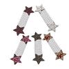 SKISUNO 5pcs Star Hair Clip Combs Invisible Holders Decorative Hair for Women in Assortment Yellow Silver Black view 1
