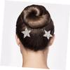 SKISUNO 5pcs Star Hair Clip Combs Invisible Holders Decorative Hair for Women in Assortment Yellow Silver Black view 4