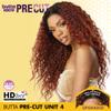 Sensationnel Butta Lace Precut Wigs - Unit 4 Glueless Extra Wide 5 Inch Deep Parting Synthetic Pre Tweezed Smaller Knot Hairline (2 DARKBROWN) view 3