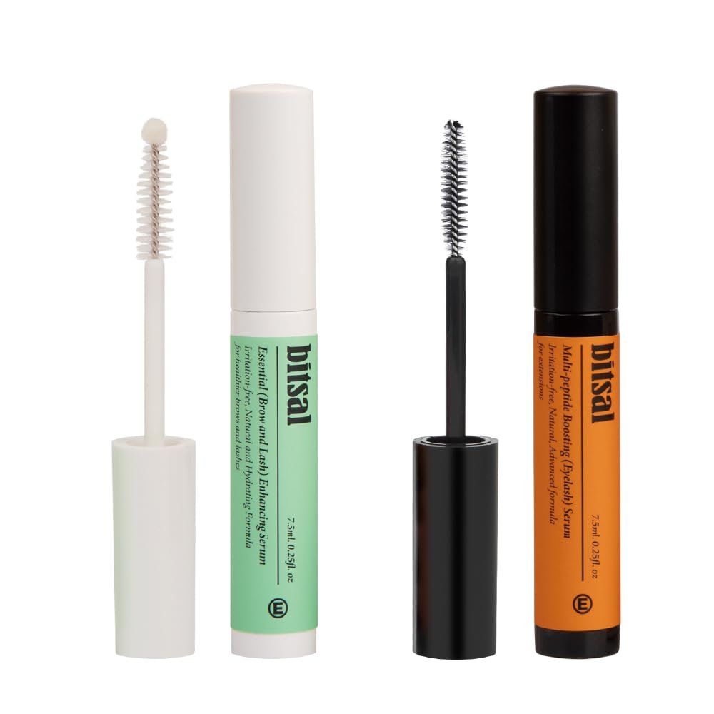 Bitsal 28-day Eyelash & Brow Booster Kit, Irritation-free, Clinically-proven Advanced formula for Thicker and Longer Lashes