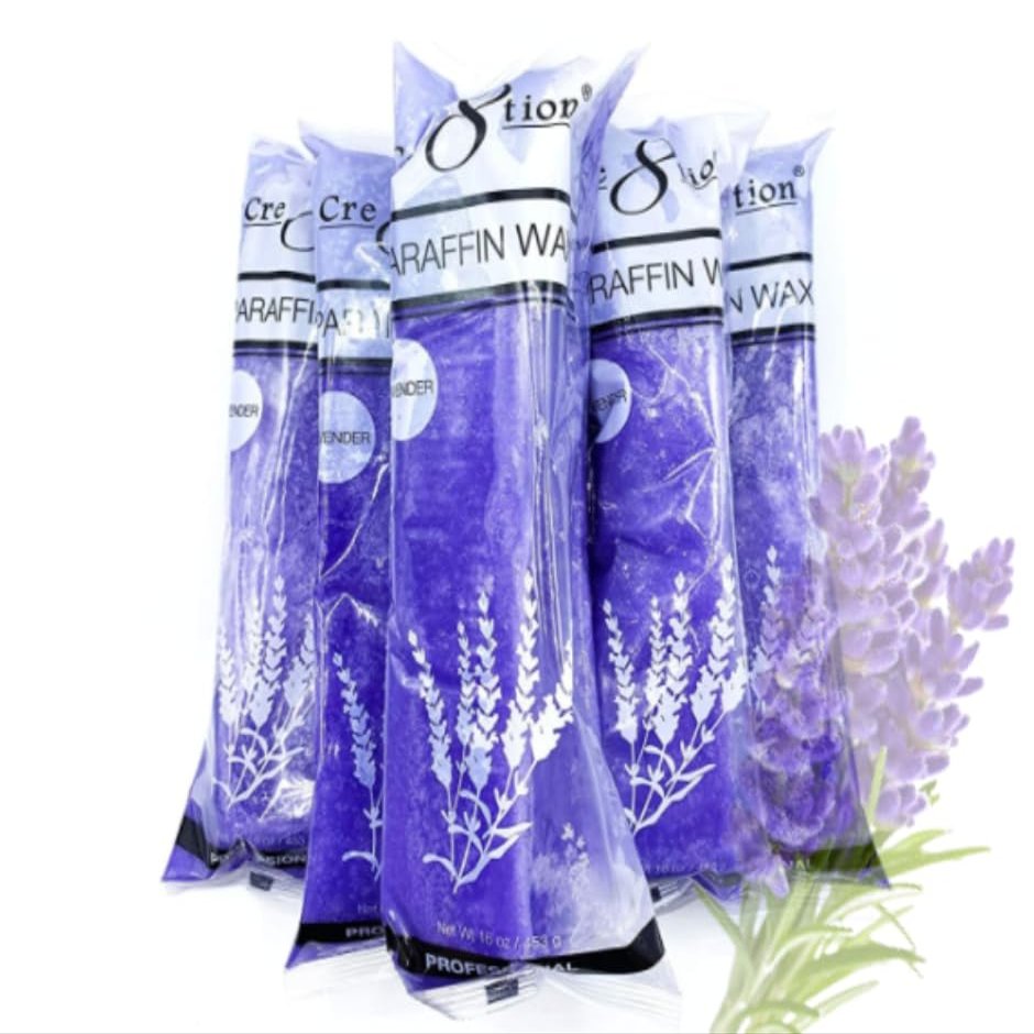 Tori + Mika Paraffin Wax Refills by Creation: 6 lbs Lavender Scented Paraffin Wax Beads Blocks for Paraffin Bath, Paraffin Wax Machine Refills for Hand Feet Dry Skin, Deep Hydration Muscle Soothing