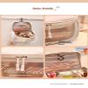 DGDGHBV Travel Makeup Bag, Large Capacity Women'S Makeup Bag, Transparent Waterproof Cosmetic Storage Bag, Cute Makeup Case Bag Accessories With Clear Windows&Zippers, white view 4