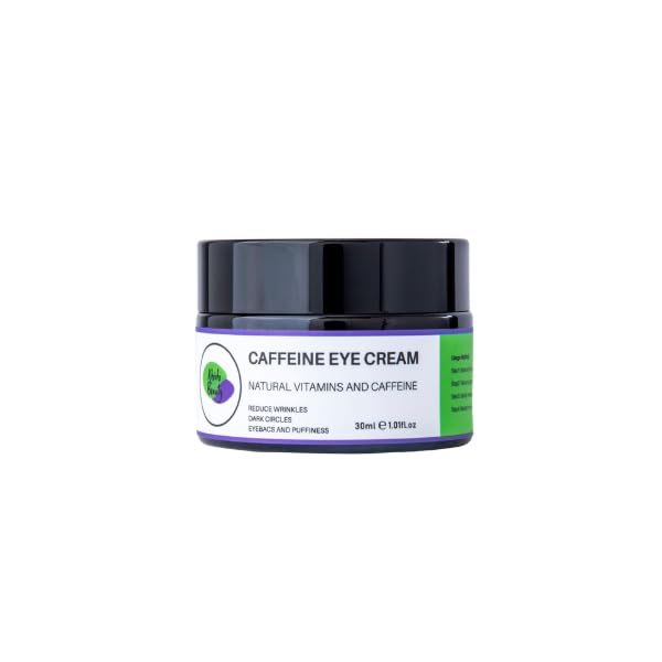 Khichi Beauty Caffeine Eye Cream, Dark Circle, Puffy Eyes, Anti-Aging 1oz (30g).