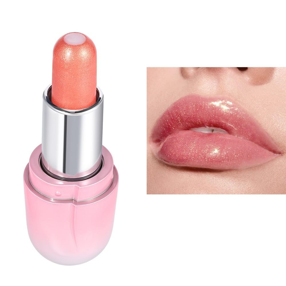 Generic Sparkly Fluorescent Lipstick, Jelly Cup Lipstick, Non-Fading Color, Long Lasting Wear (3), 1 Ounce (Pack of 1)