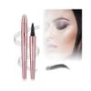 2 Pcs Magic Eyebrow Pencil, 2025 New Upgraded 3D Waterproof Microblading Eyebrow Pencil Contouring Pen,4 Tipped Precise Brow Pen (Color : B-Gray) view 1
