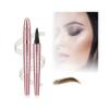 2 Pcs Magic Eyebrow Pencil, 2025 New Upgraded 3D Waterproof Microblading Eyebrow Pencil Contouring Pen,4 Tipped Precise Brow Pen (Color : B-Light Coffee) view 1