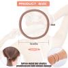 100PCS Hair Tie, 4MM Elastic Hair Ties No Damage Ponytail Holder for Women, Men and Girls (4mm Beige Blonde) view 2