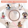 100PCS Hair Tie, 4MM Elastic Hair Ties No Damage Ponytail Holder for Women, Men and Girls (4mm Beige Blonde) view 3