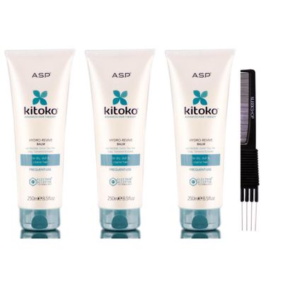 yper Asp Kitoko Hydro-Revive Balm (8.5 oz) with Teasing Comb Pack 3