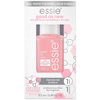 essie Nail Care, Ceramide-Infused Nail Treatment, Vegan, Good As New Concealer & Perfector, 0.46 Fl Oz