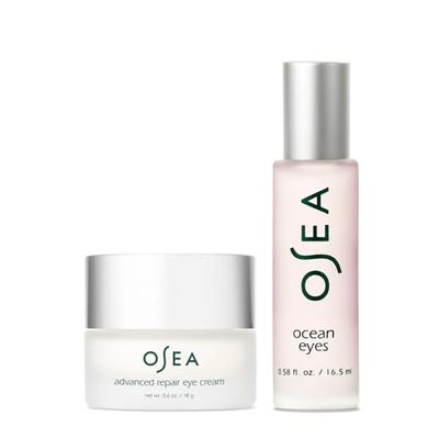 OSEA Eye Care Duo - Ocean Eyes Age-Defying Serum Roller Ball and Advanced Repair Eye Cream