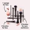 e.l.f. Ten Out Of Ten Brush Set, 10 Piece Brush Kit, Brushes For Face Makeup, Eyes, Brows & More, Made With Synthetic Bristles, Vegan & Cruelty-Free view 2